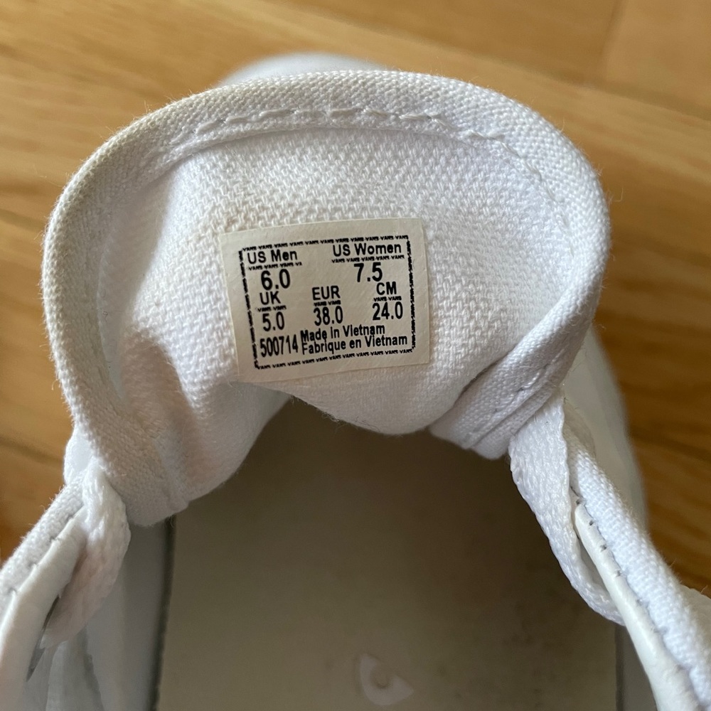 White Women’s Canvas Vans